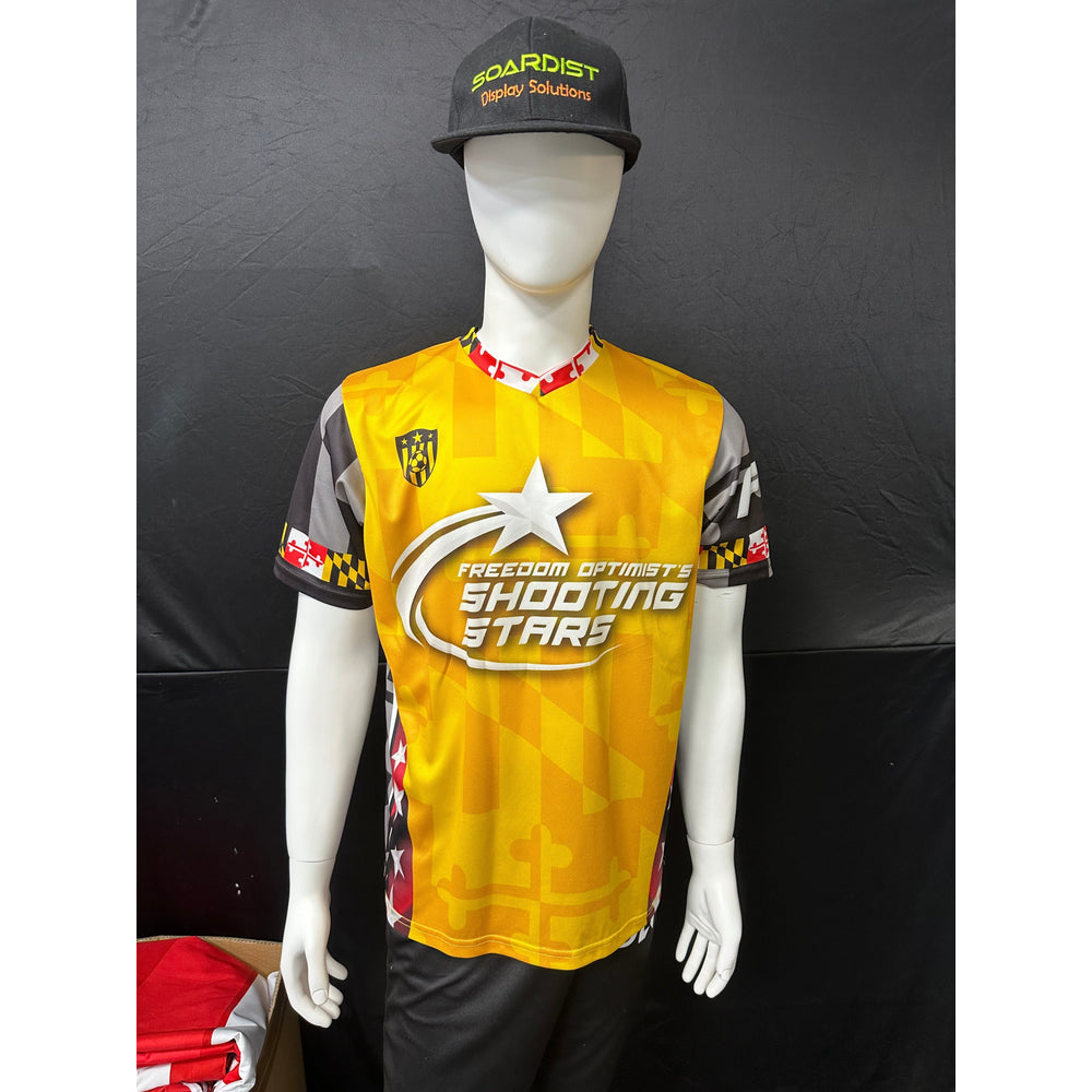 150GSM Mesh Jersey Short Sleeve V Neck (Full Dye Sublimation)#500001 – view 4