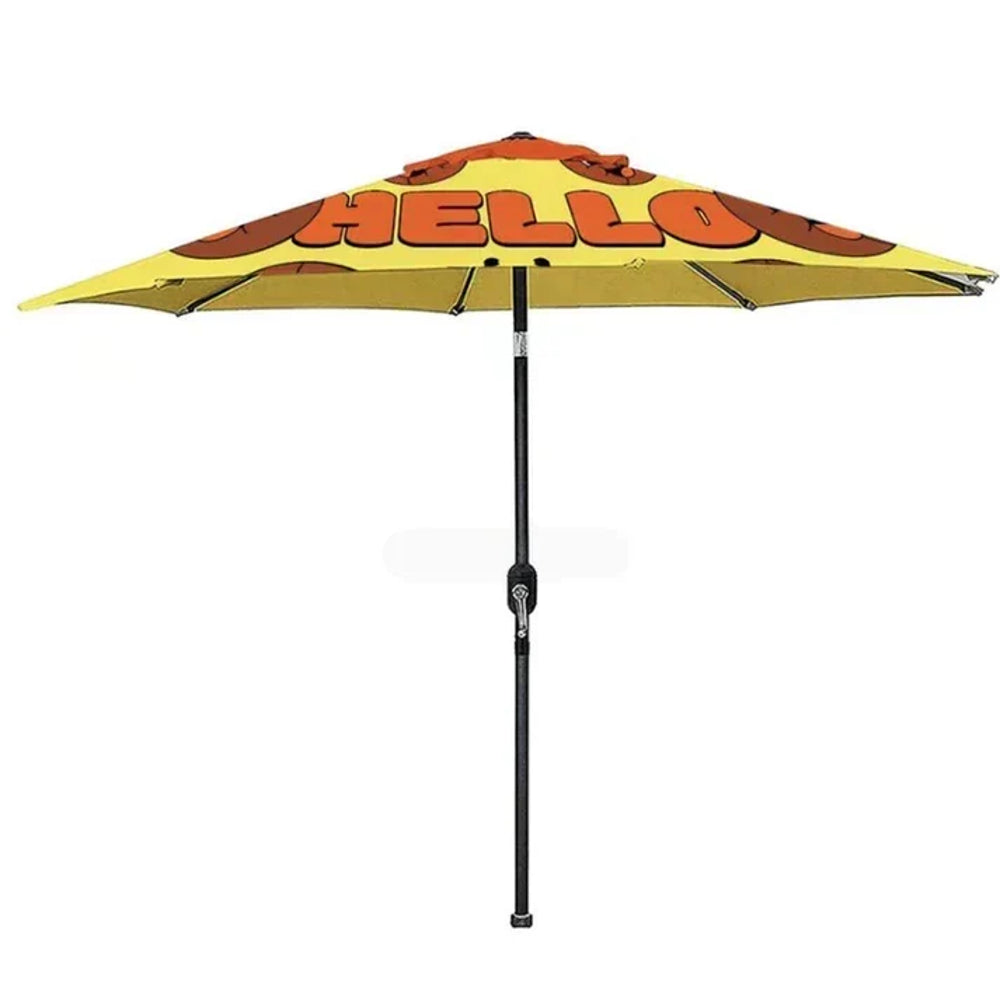 9' custom patio umbrella with dye-sublimated canopy