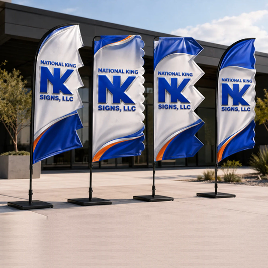 3D Festival & Event Flags by National King Signs in San Diego