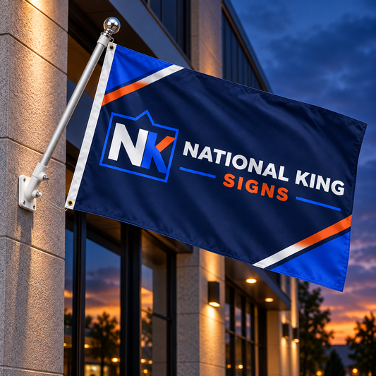 4' x 6' Custom Pole Flag by National King Signs in San Diego
