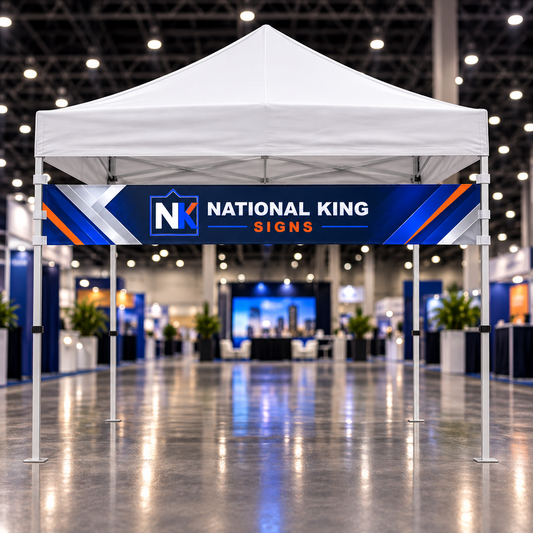 10' Custom Tent Quarter Wall by National King Signs in San Diego
