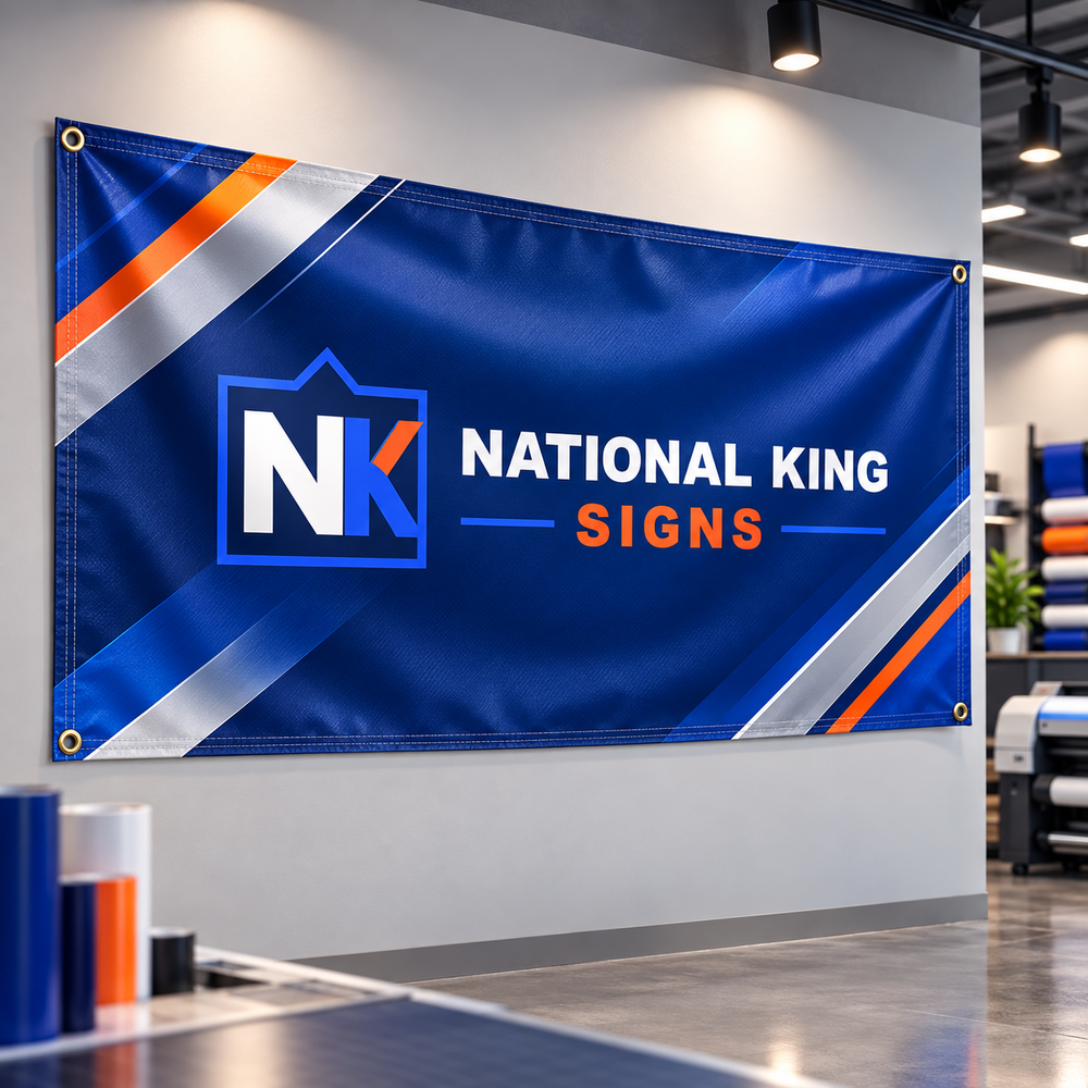 13 oz. Vinyl Banner - 24-Hour Printing by National King Signs in San Diego