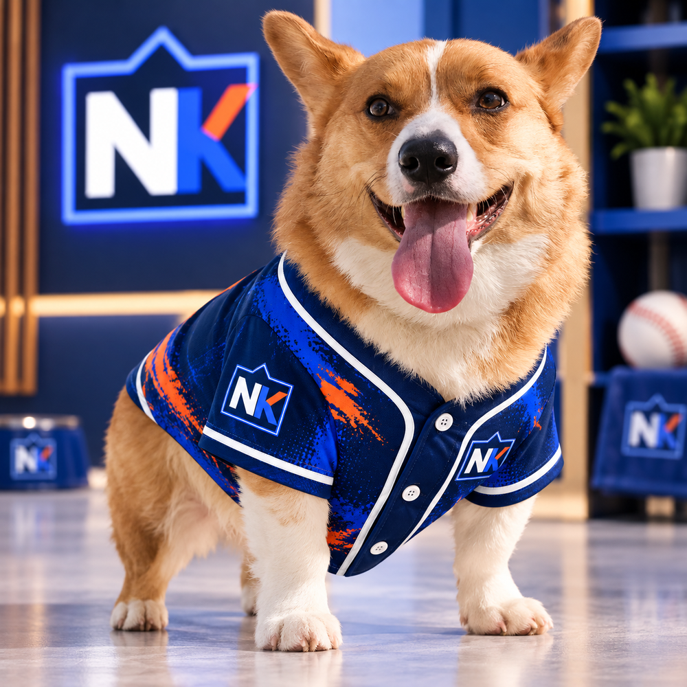 Custom Pet Baseball Jersey by National King Signs in San Diego