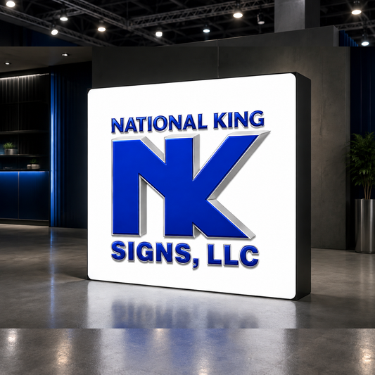 8' SEG Backlit Popup Display by National King Signs in San Diego