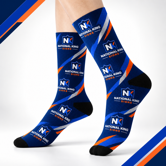 Custom Printed Socks by National King Signs in San Diego