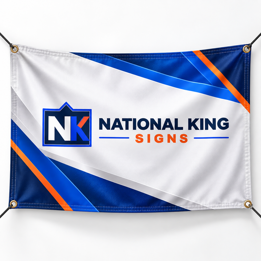 9.5 oz. Blockout Fabric Banner by National King Signs in San Diego