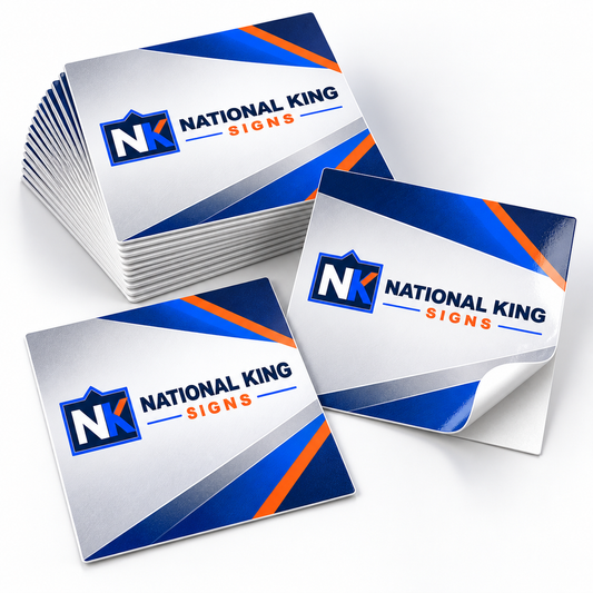 Rectangle Stickers by National King Signs in San Diego