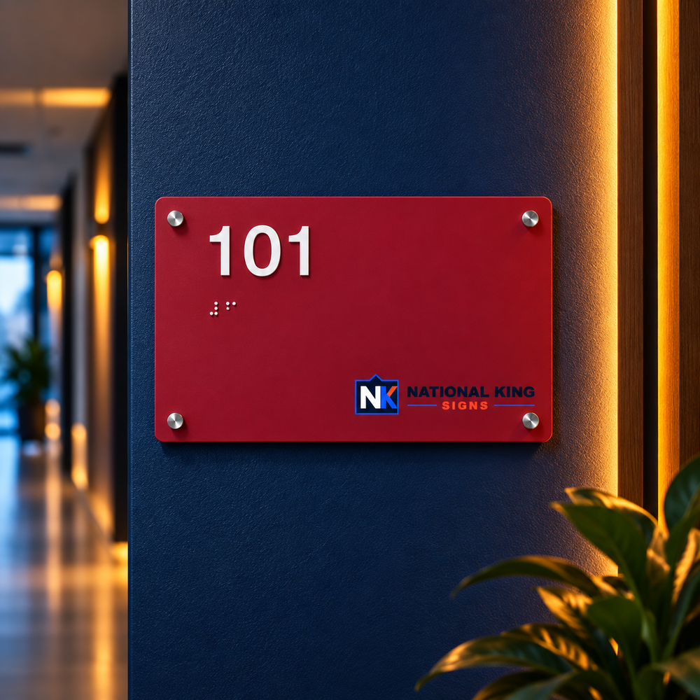 ADA Room Sign - 8" x 5" by National King Signs in San Diego