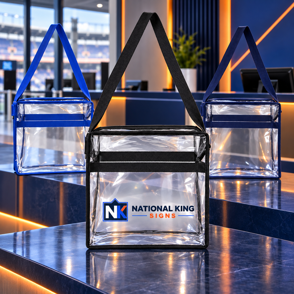 Clear Stadium Crossbody Tote by National King Signs in San Diego