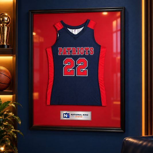 Jersey Display Frame - 32" x 40" by National King Signs in San Diego