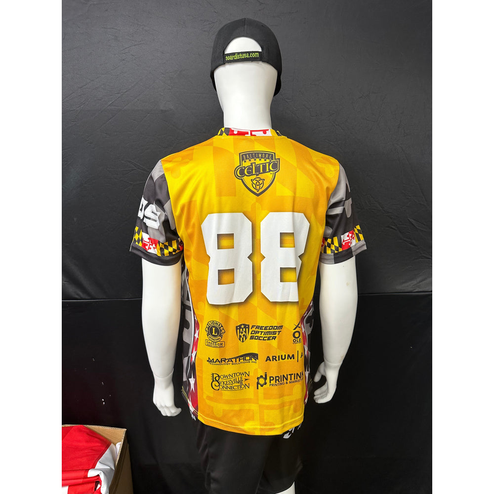 150GSM Mesh Jersey Short Sleeve V Neck (Full Dye Sublimation)#500001 – view 3
