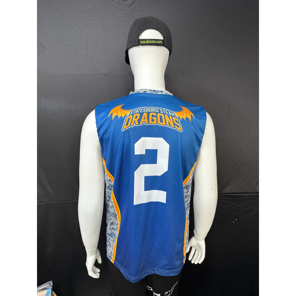 150GSM Mesh Jersey V Neck Sleeveless (Full Dye Sublimation) #500086 – view 3