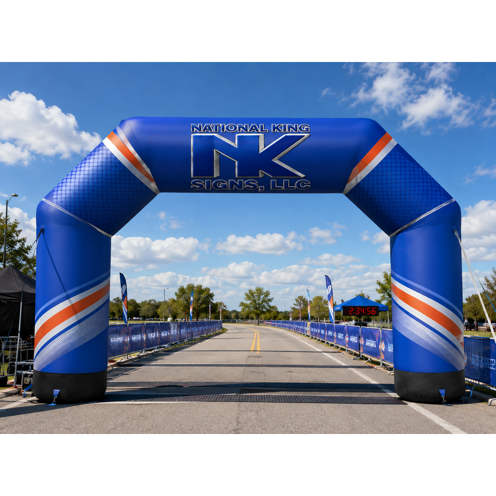 National King Signs AI branded hero 2026-09-06: Inflatable Arch (Full Color Dye Sublimation)