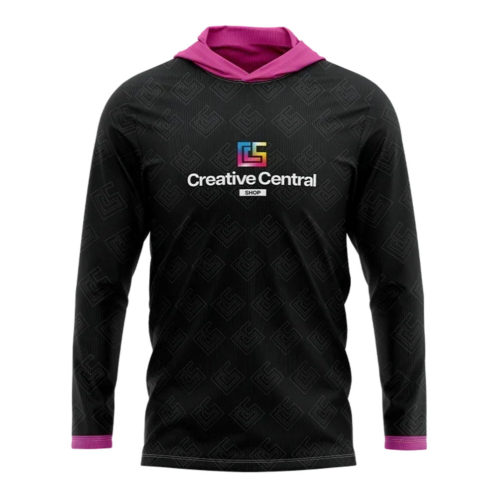 Custom Long-Sleeve Hoodie T-Shirt - product view 4