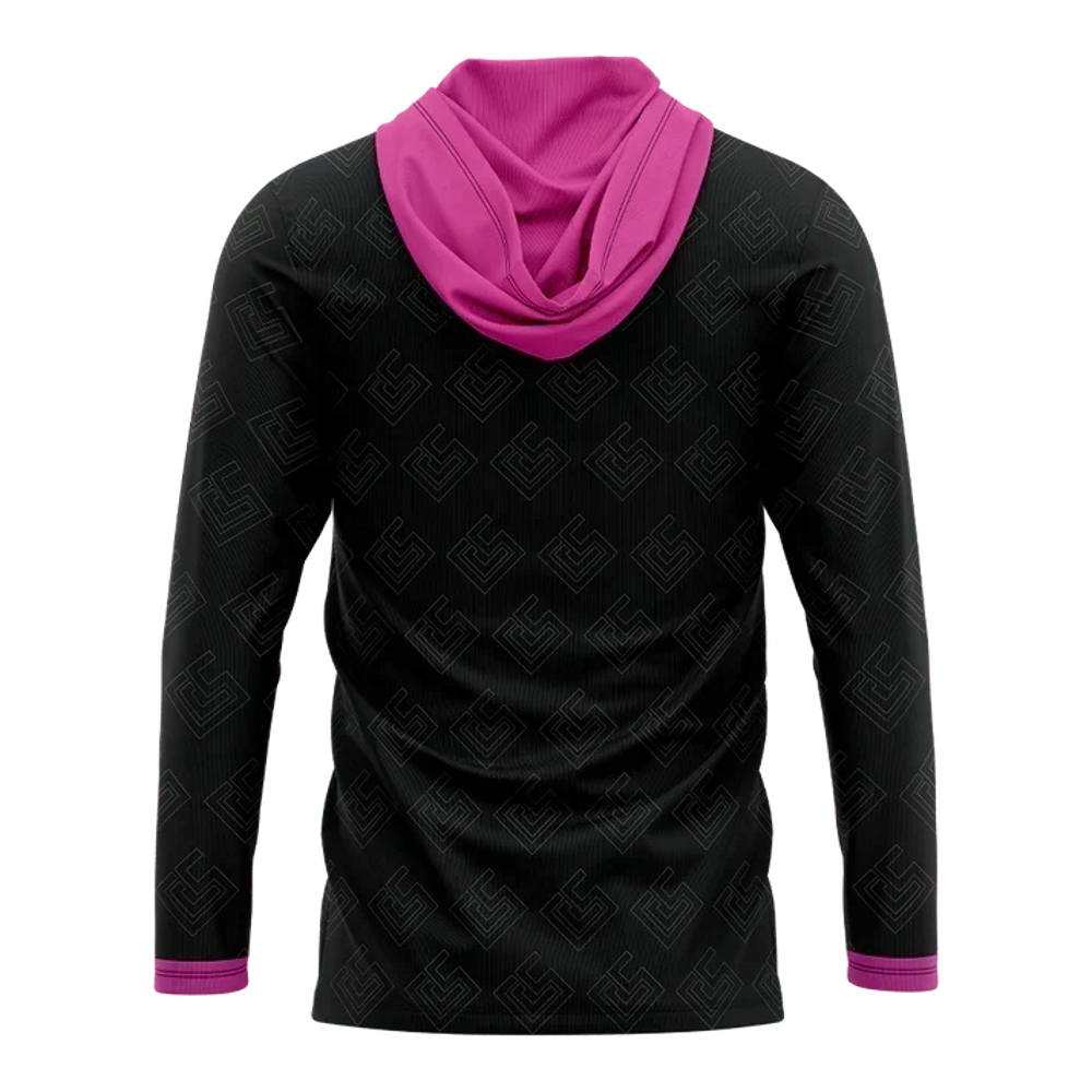 Custom Long-Sleeve Hoodie T-Shirt - product view 3